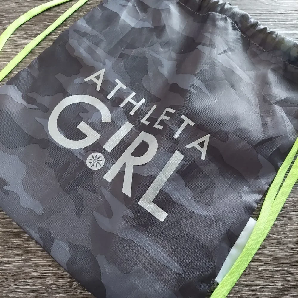 Athleta Girl Camo Drawstring Bag